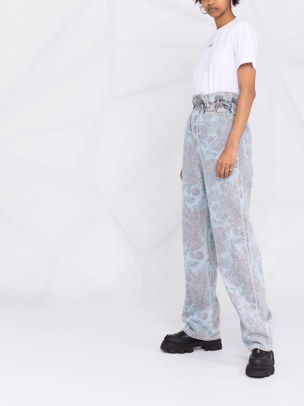 MSGM T-shirt bianca con logo 