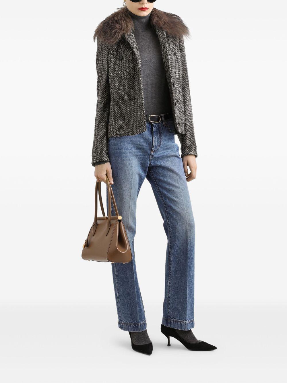 DOLCE e GABBANA Jeans con placca logo 