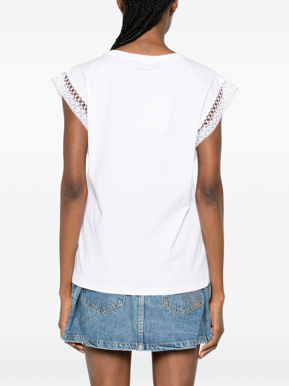 TWINSET T-shirt bianca a maniche corte 
