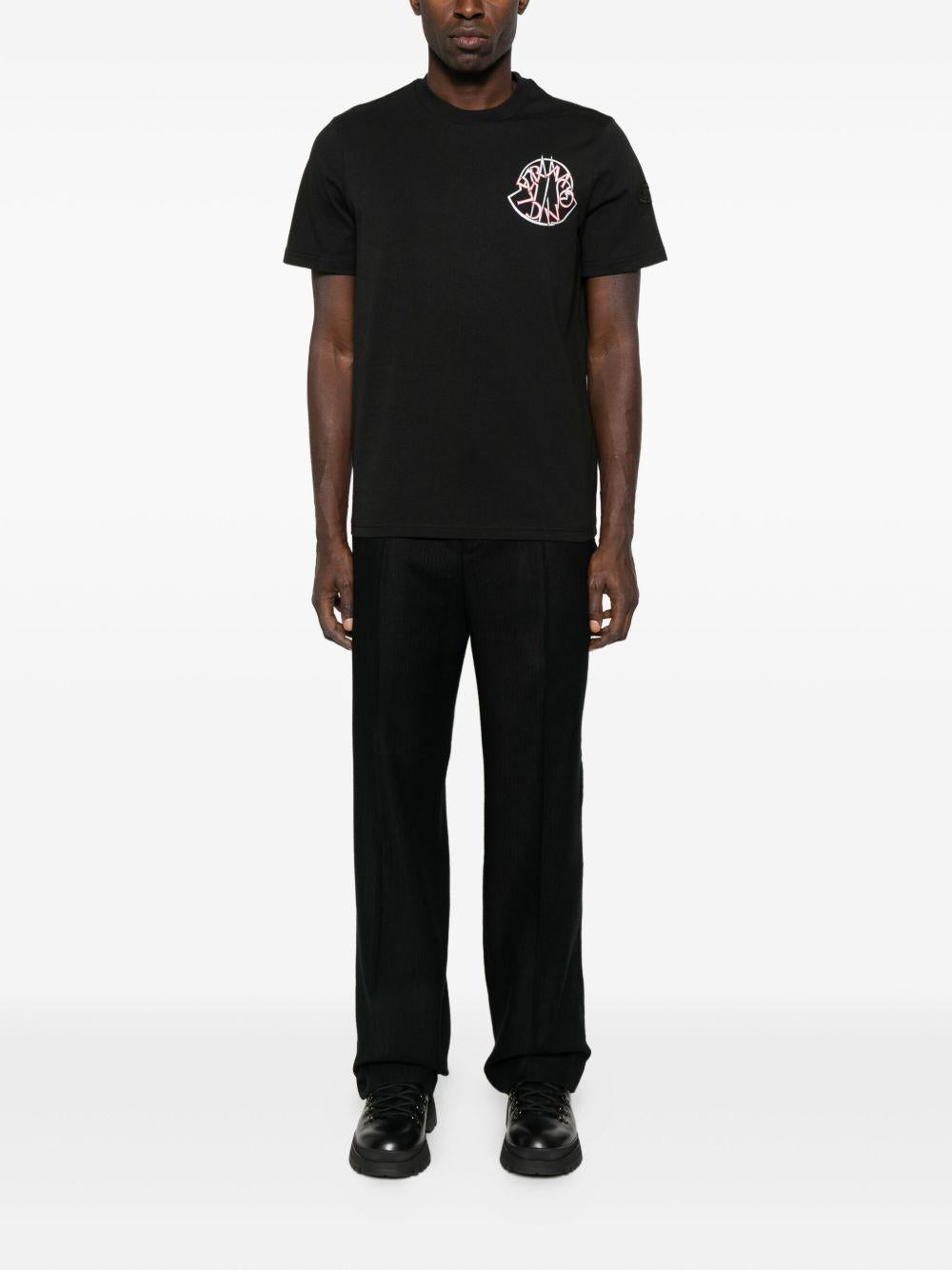 MONCLER T-shirt in cotone con logo 