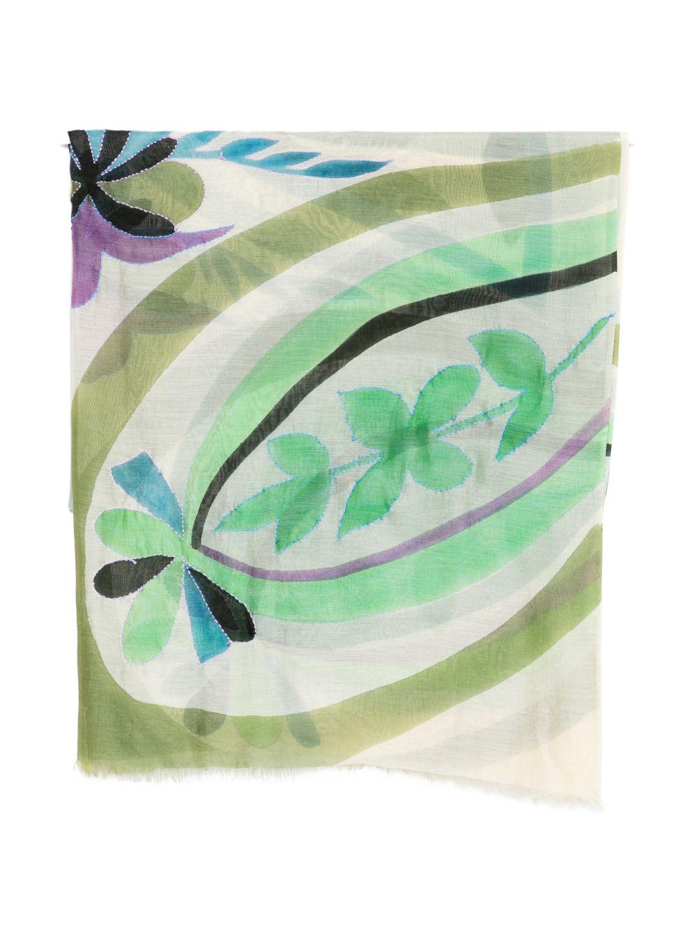 SGOMBERO CANTINE Sciarpa leggera Pesci con stampa 