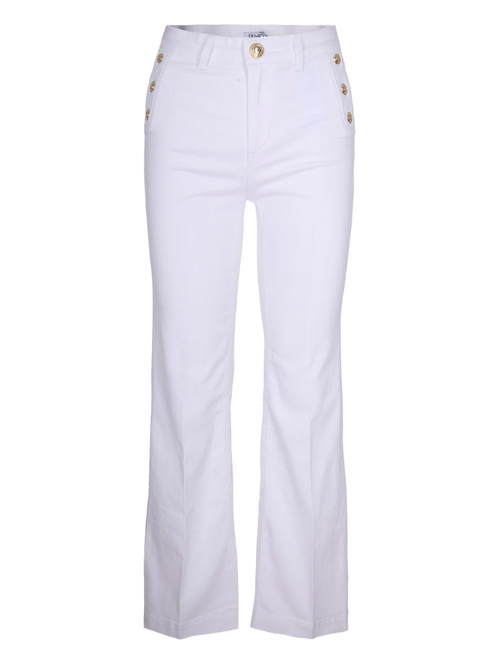 LIUJO Pantaloni con bottoni dorati 