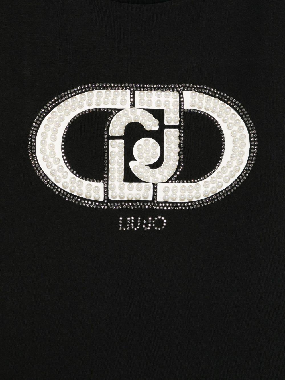 LIUJO T-shirt in cotone con logo 