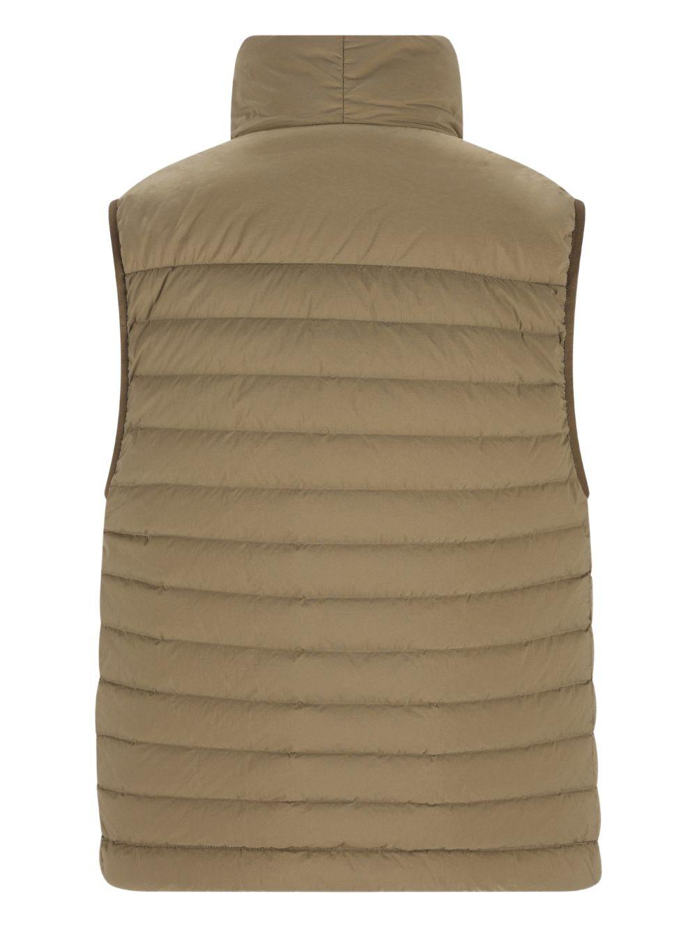 STONE ISLAND Gilet verde con tasche 