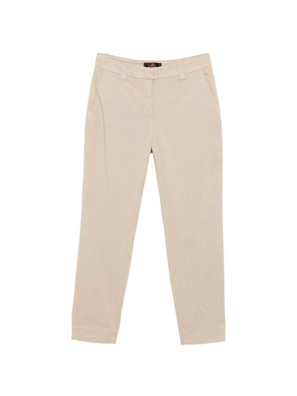 PEUTEREY Pantaloni New Yrekland in cotone elasticizzato beige 