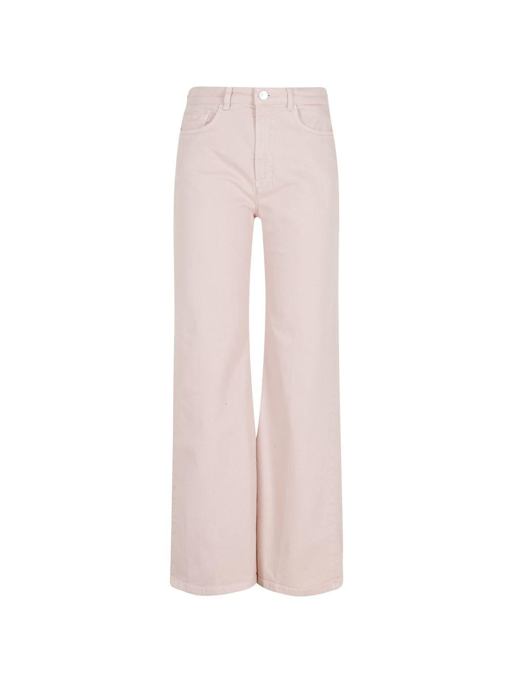 SEVENTY Pantaloni in cotone rosa ampi 