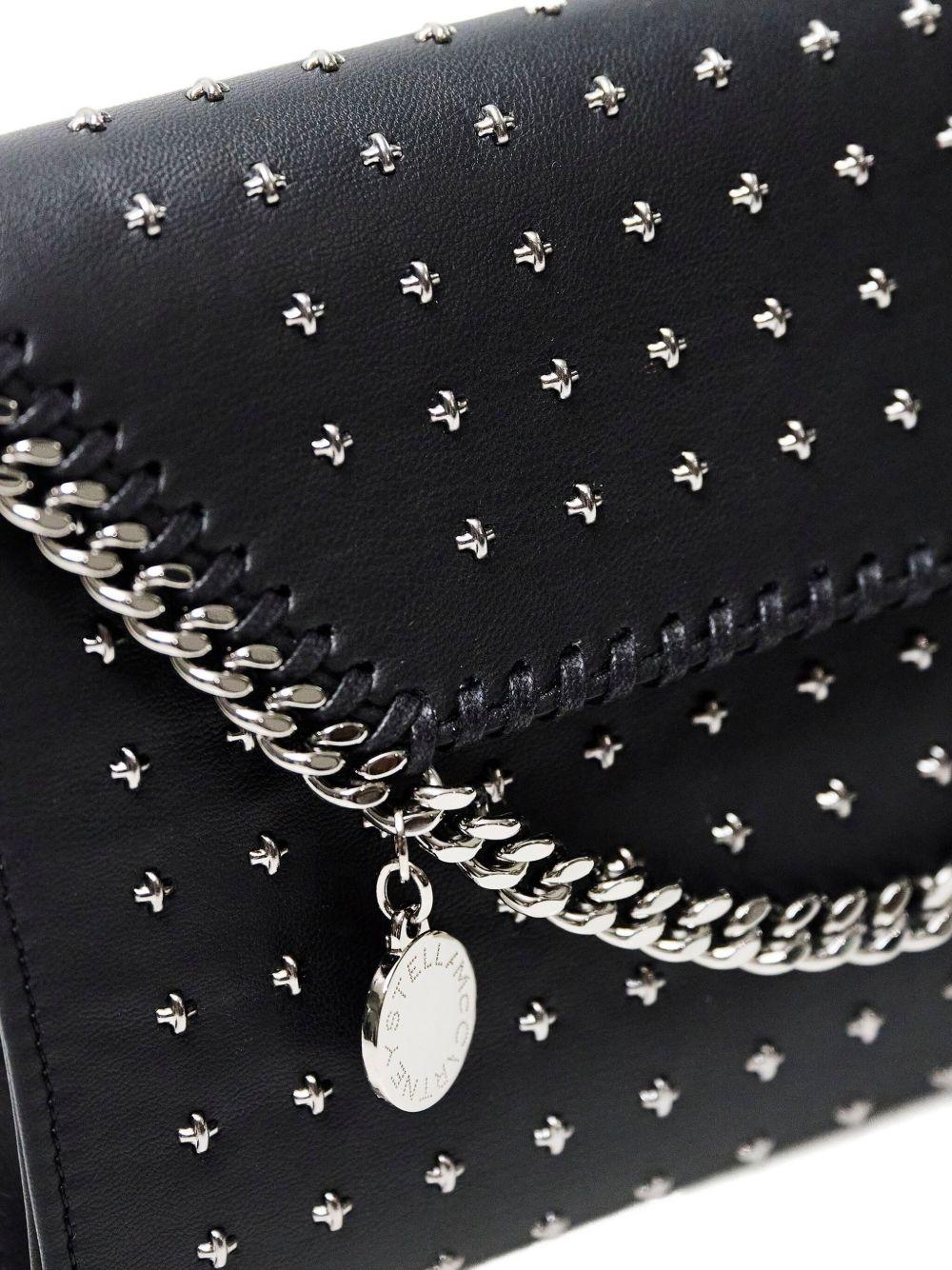 STELLA MCCARTNEY Borsa a tracolla 'Falabella Star' nera con borchie 