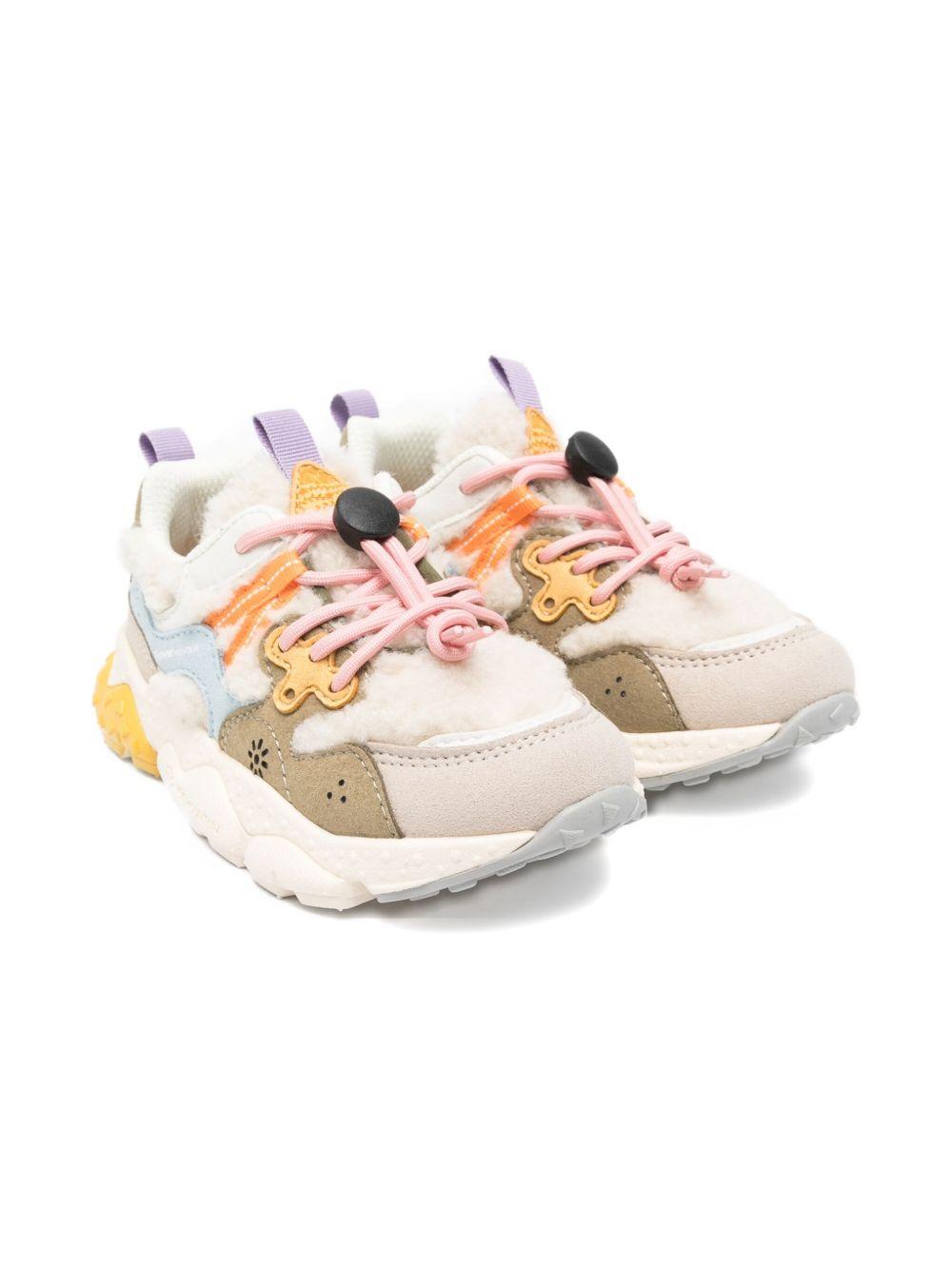 FLOWER MOUNTAIN Sneakers con finiture in pelliccia sintetica 