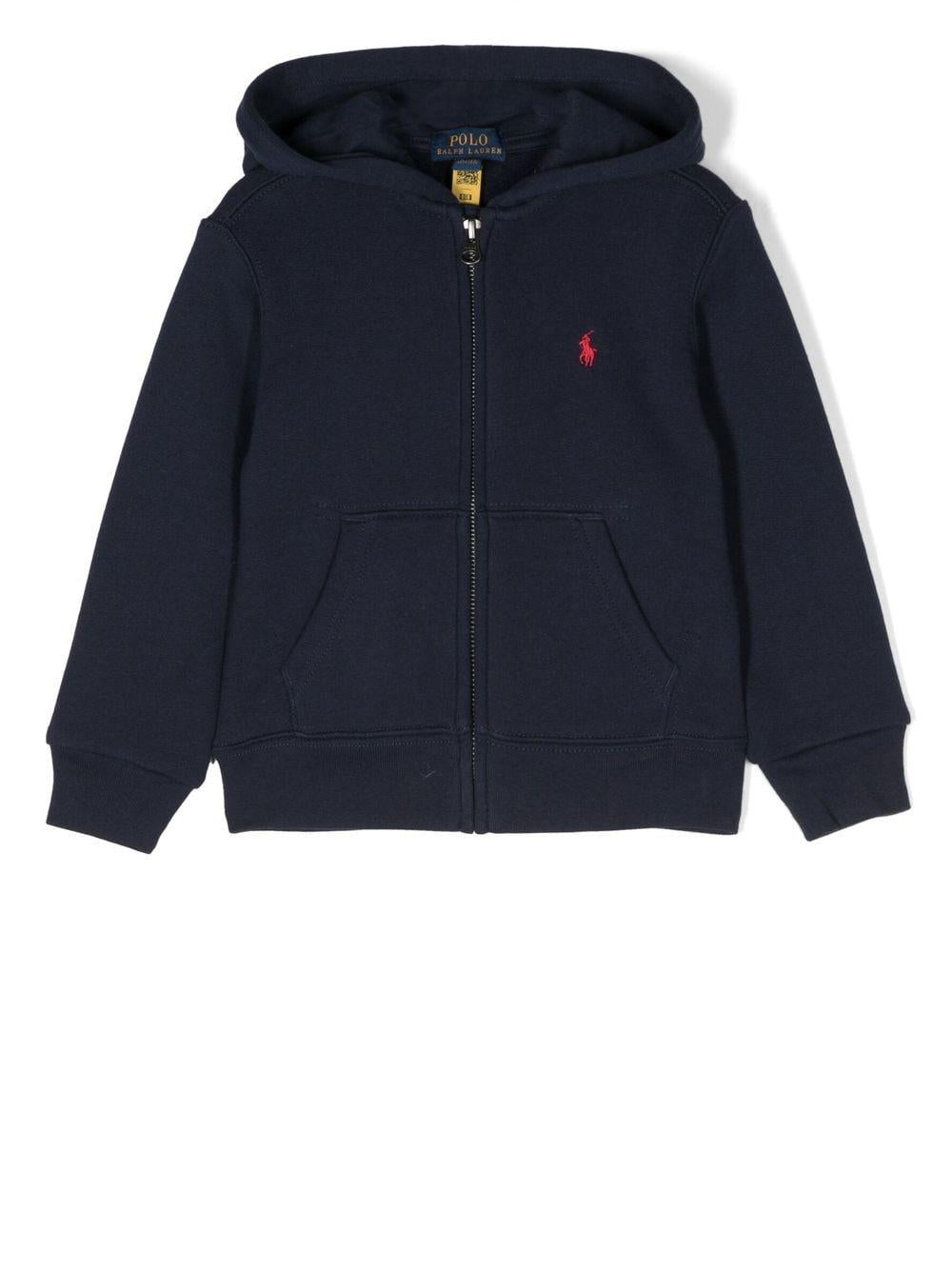 POLO RALPH LAUREN Felpa con cappuccio blu notte 