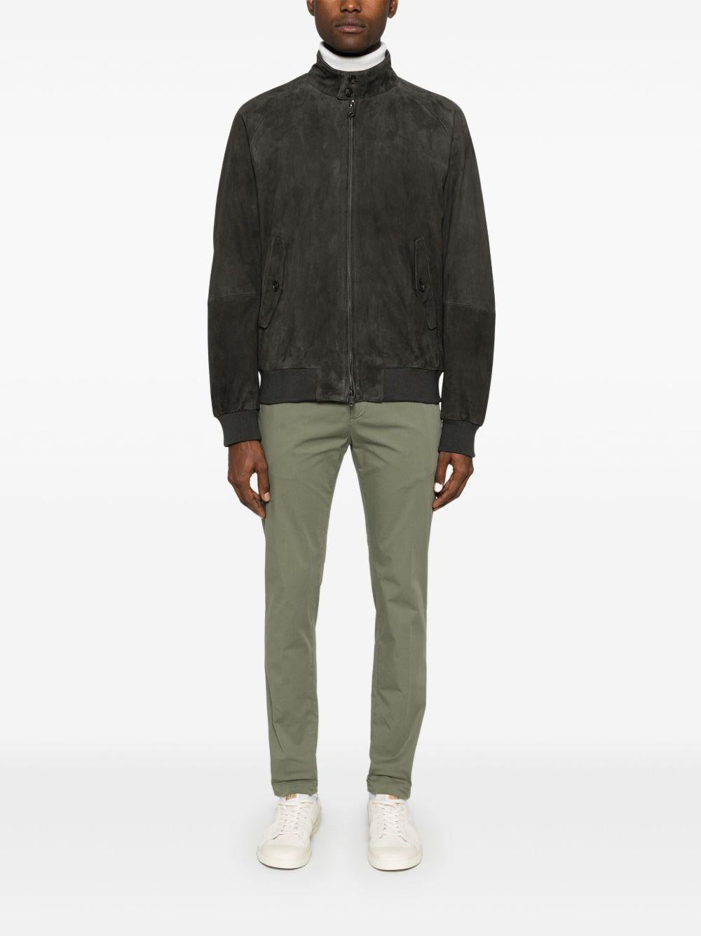 BARACUTA Giacca Harrington G9 marrone scamosciato 