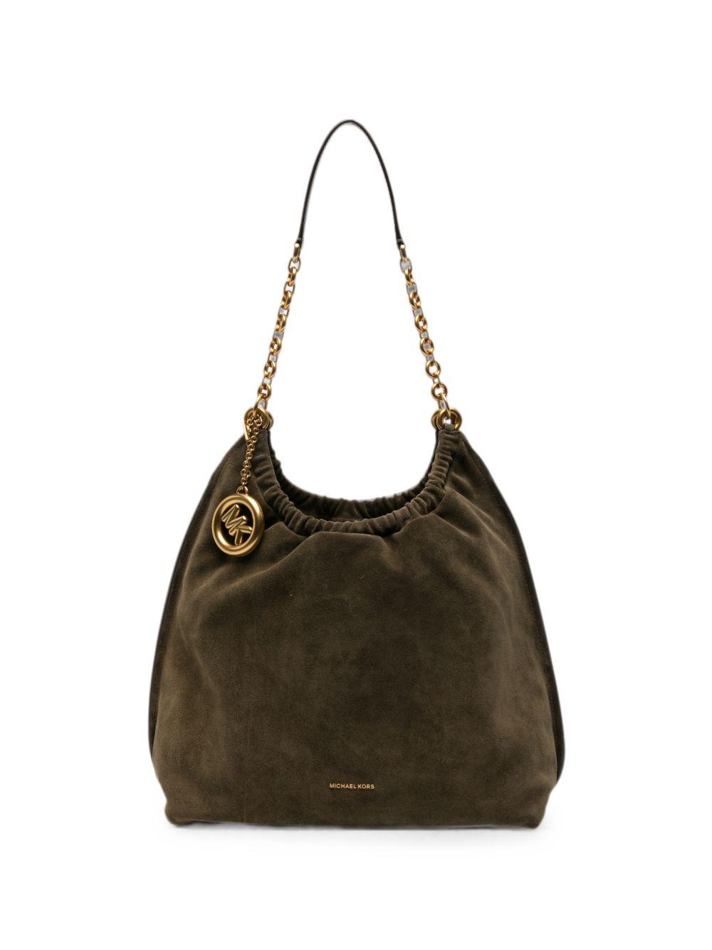 MICHAEL KORS Borsa a spalla Loden Chain in pelle scamosciata 