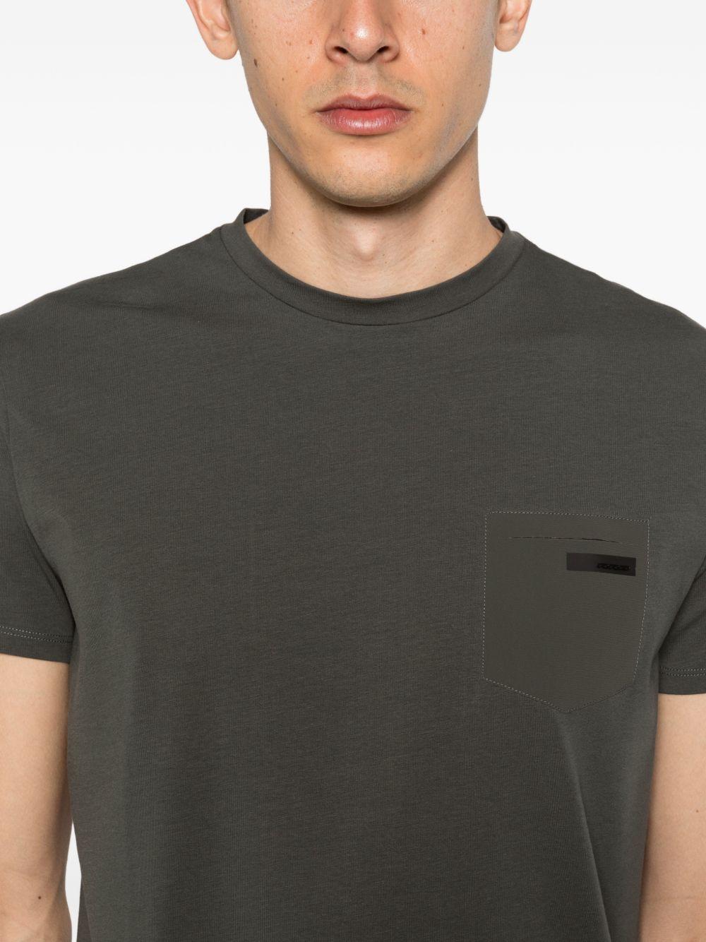 RRD ROBERTO RICCI DESIGNS T-shirt in cotone verde con tasca 