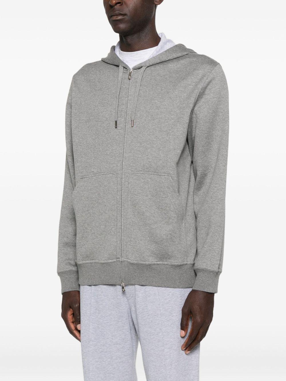 BRUNELLO CUCINELLI Felpa con cappuccio grigio 