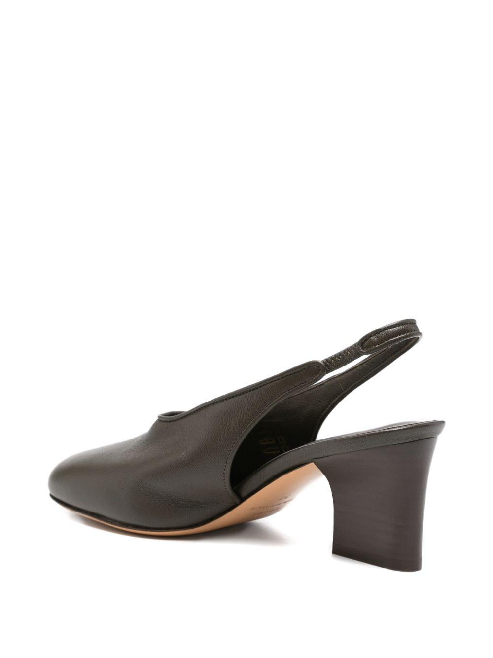 SOEUR Slingback Joan con tacco in morbida pelle di agnello <BR/> 