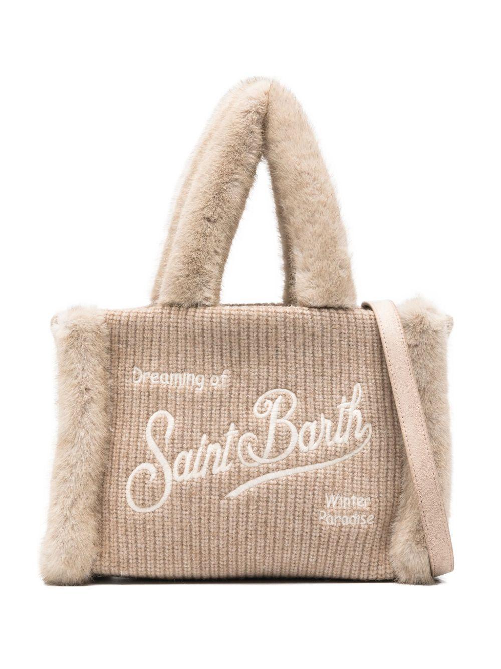 MC2 SAINT BARTH Borsa tote beige 'Colette Shearling' 
