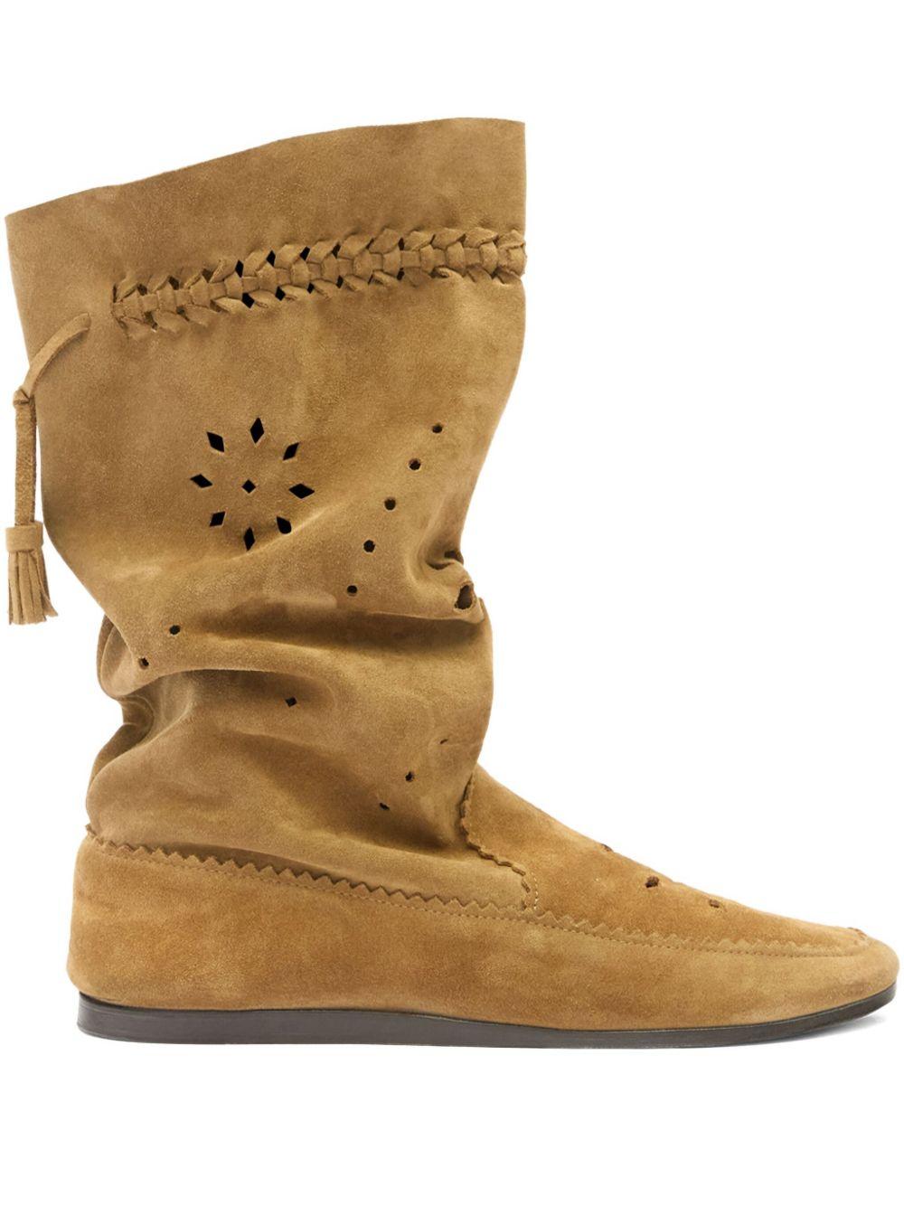 ISABEL MARANT Stivali Welky in pelle scamosciata 