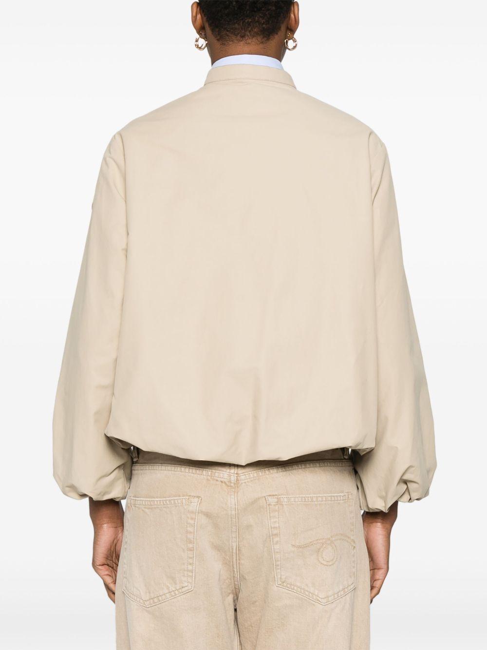MONCLER Giacca bomber a palloncino crema 