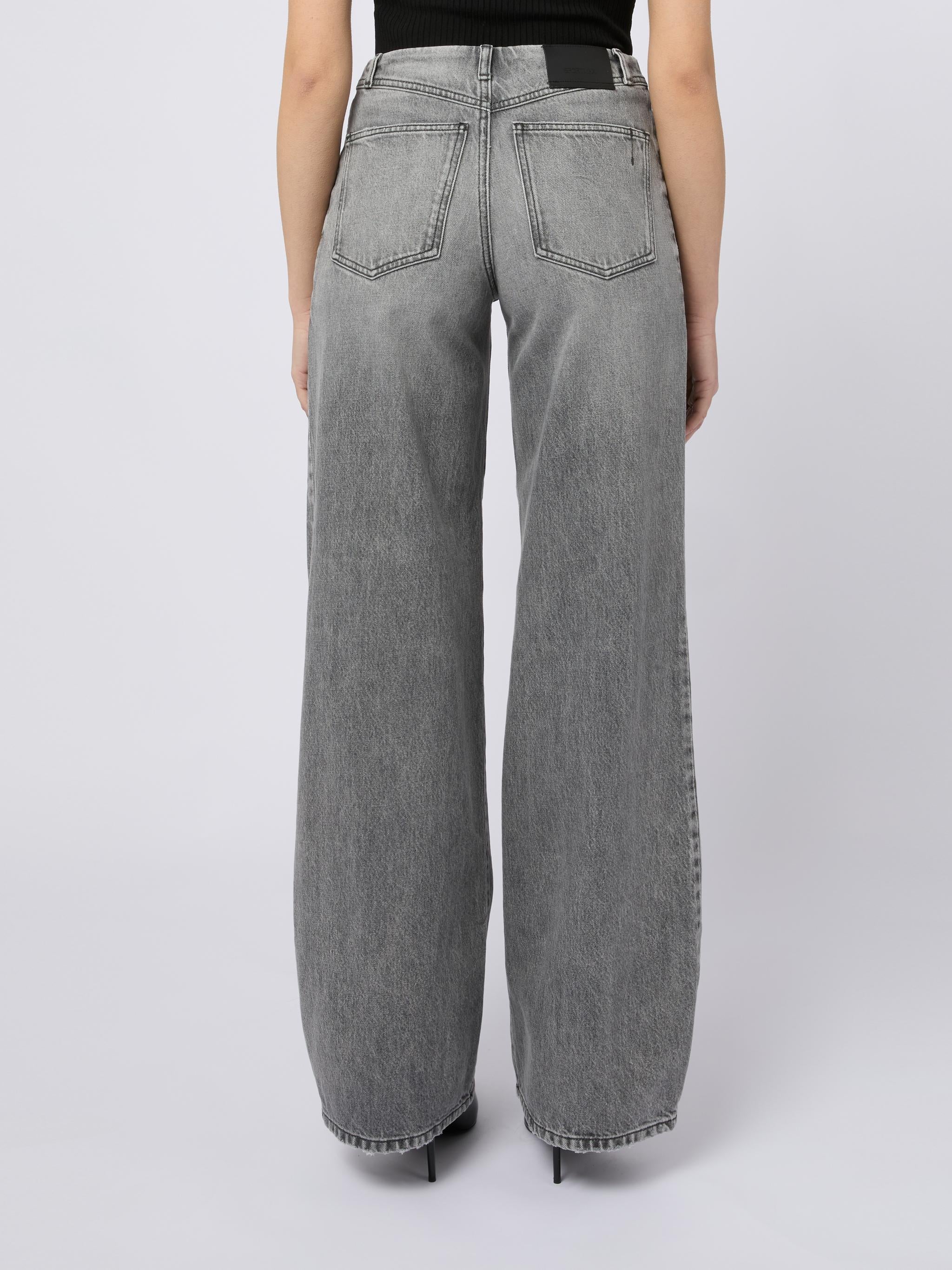 SPORTMAX Pantaloni Carezza effetto wash grigio 