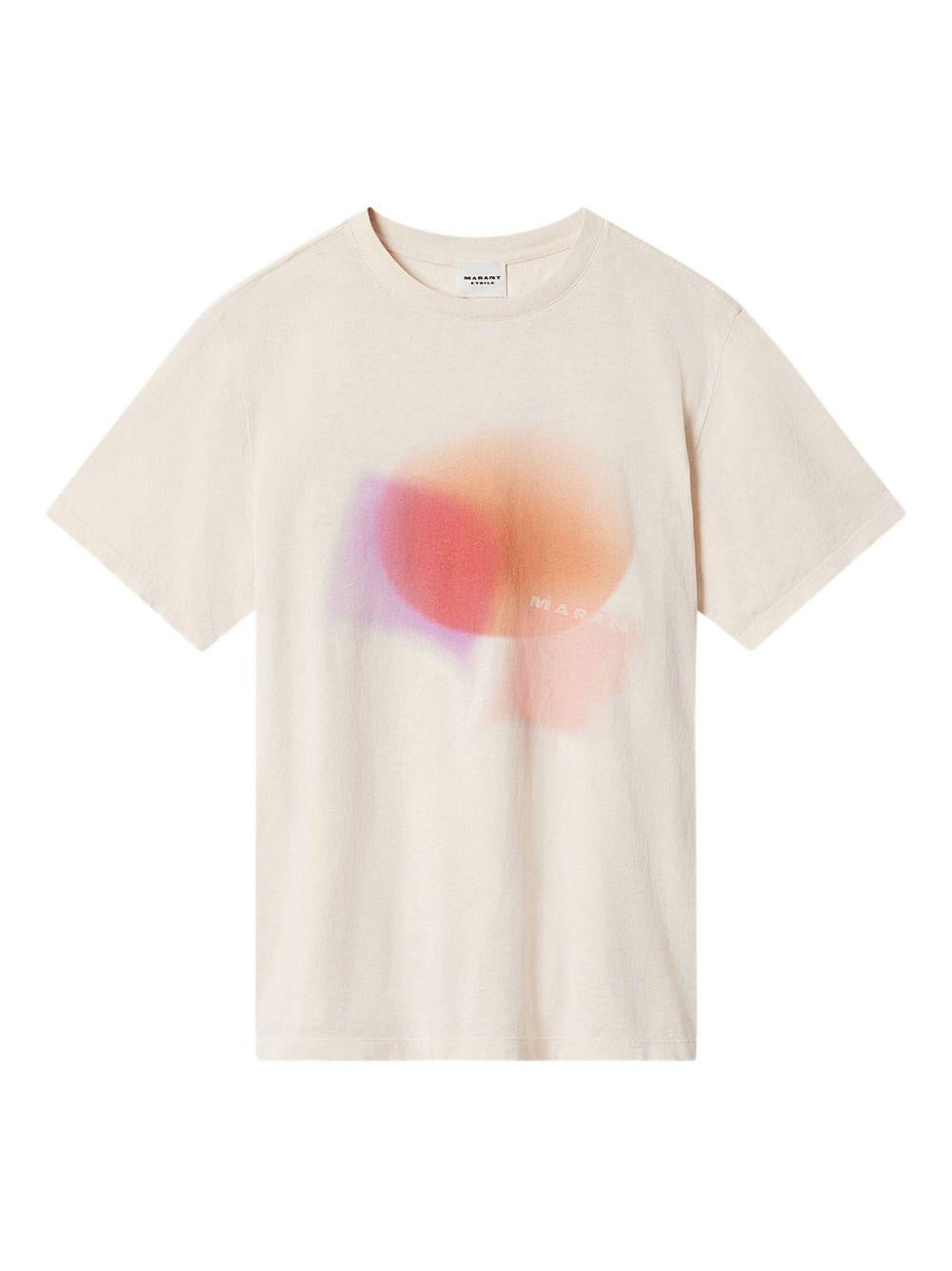 MARANT ETOILE T-shirt con stampa grafica astratta 