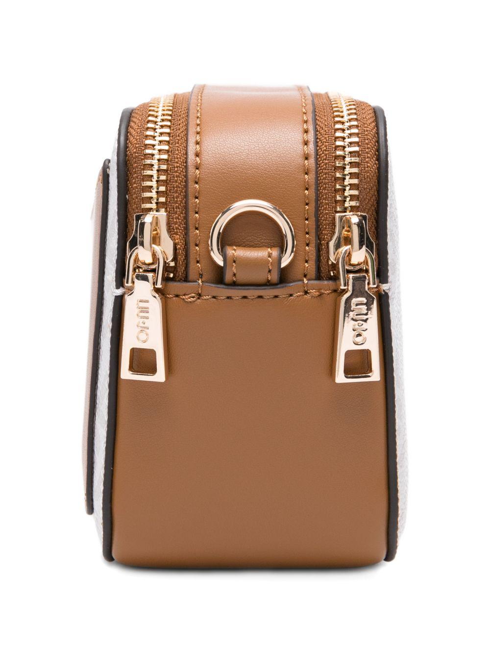 LIUJO Borsa a tracolla con placca logo dorata 