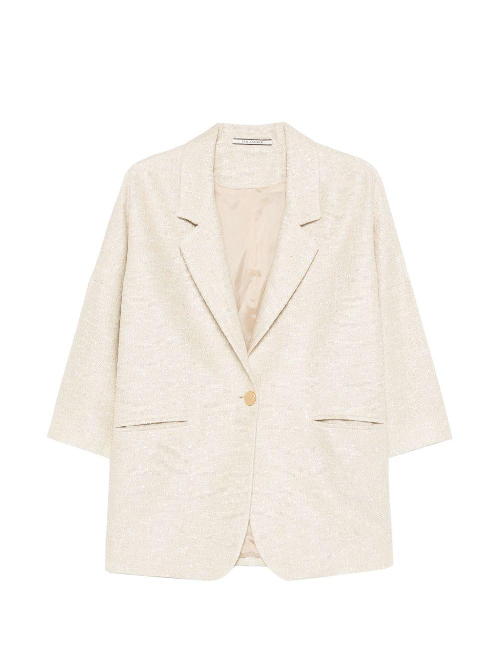 TAGLIATORE Blazer Bruna beige chiaro con tasche 