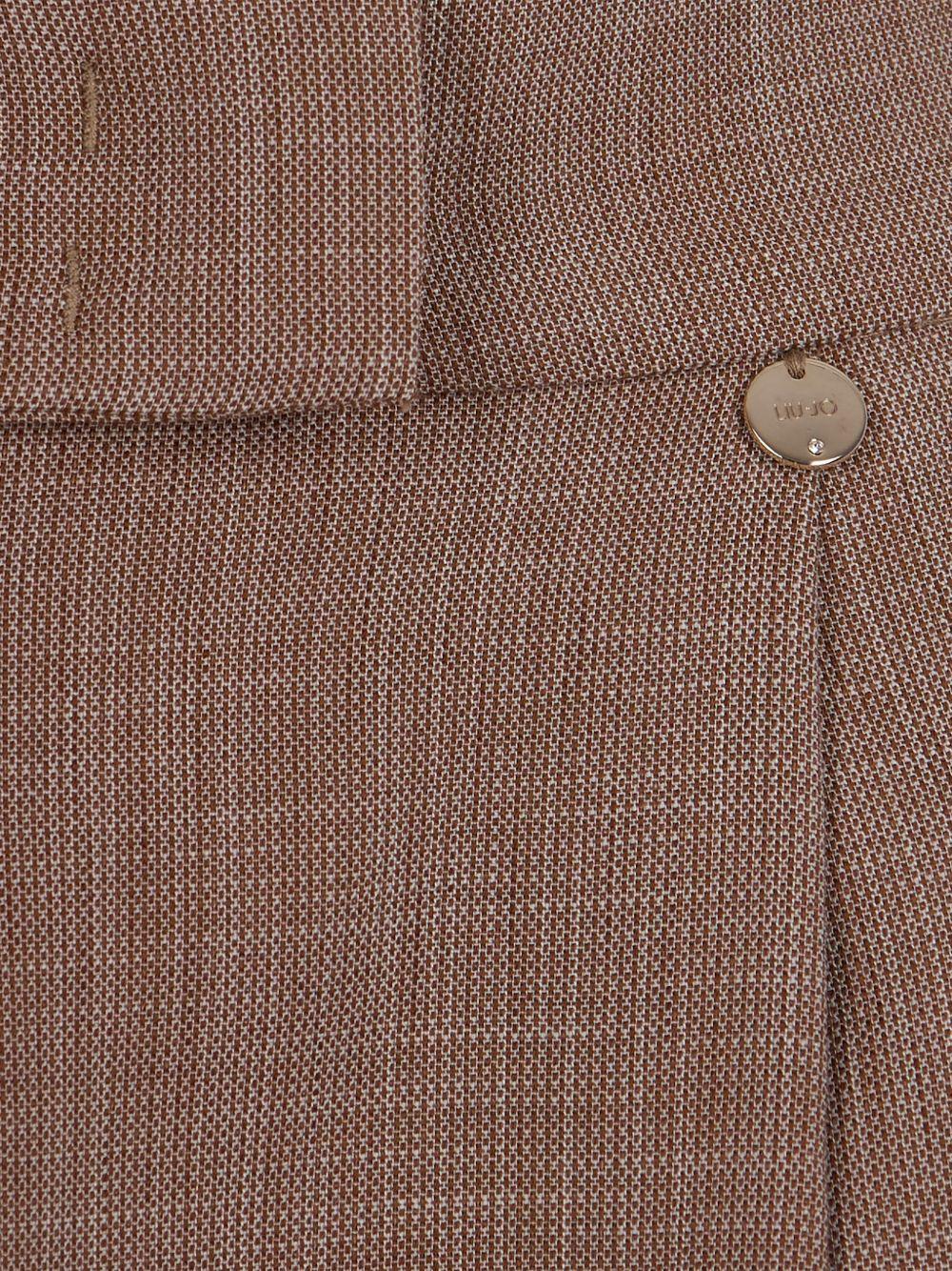 LIUJO Pantaloni beige con pinces 