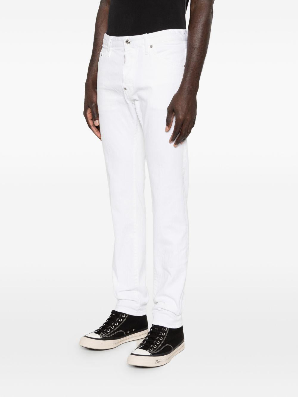 DSQUARED2 Jeans Teddy bianchi a cinque tasche 