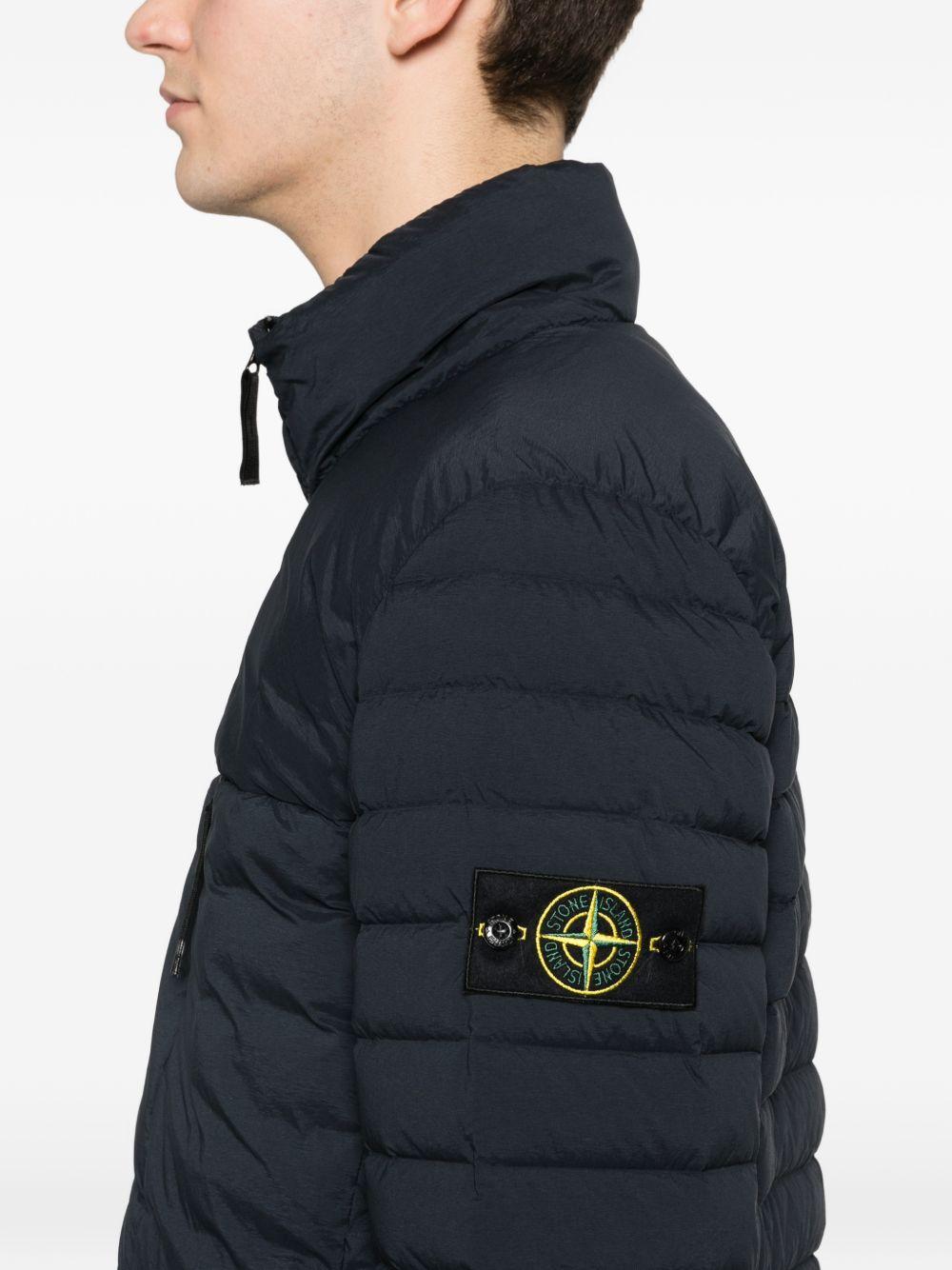 STONE ISLAND Piumino trapuntato blu navy 