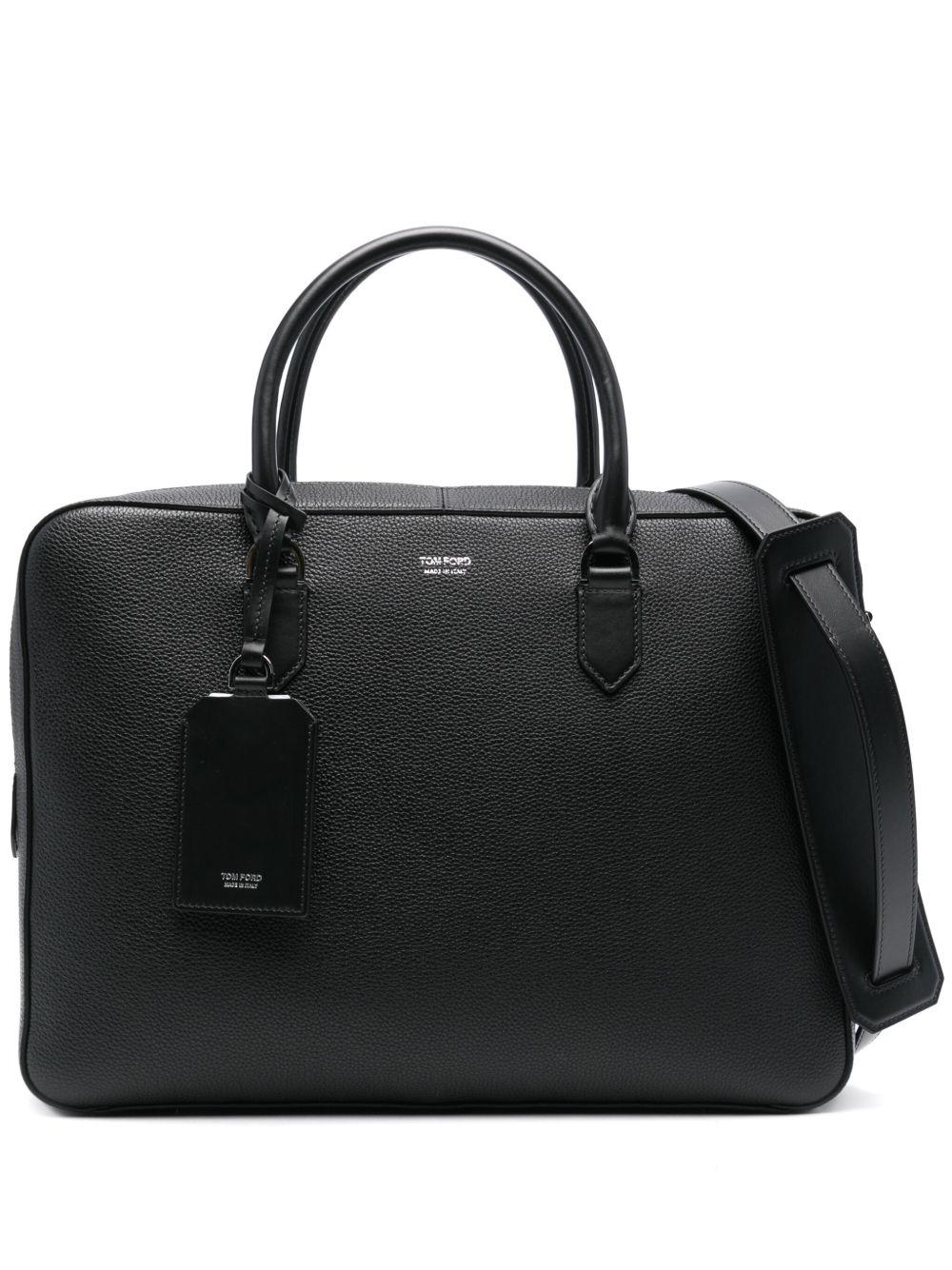 TOM FORD Borsa a tracolla in pelle di vitello nera 