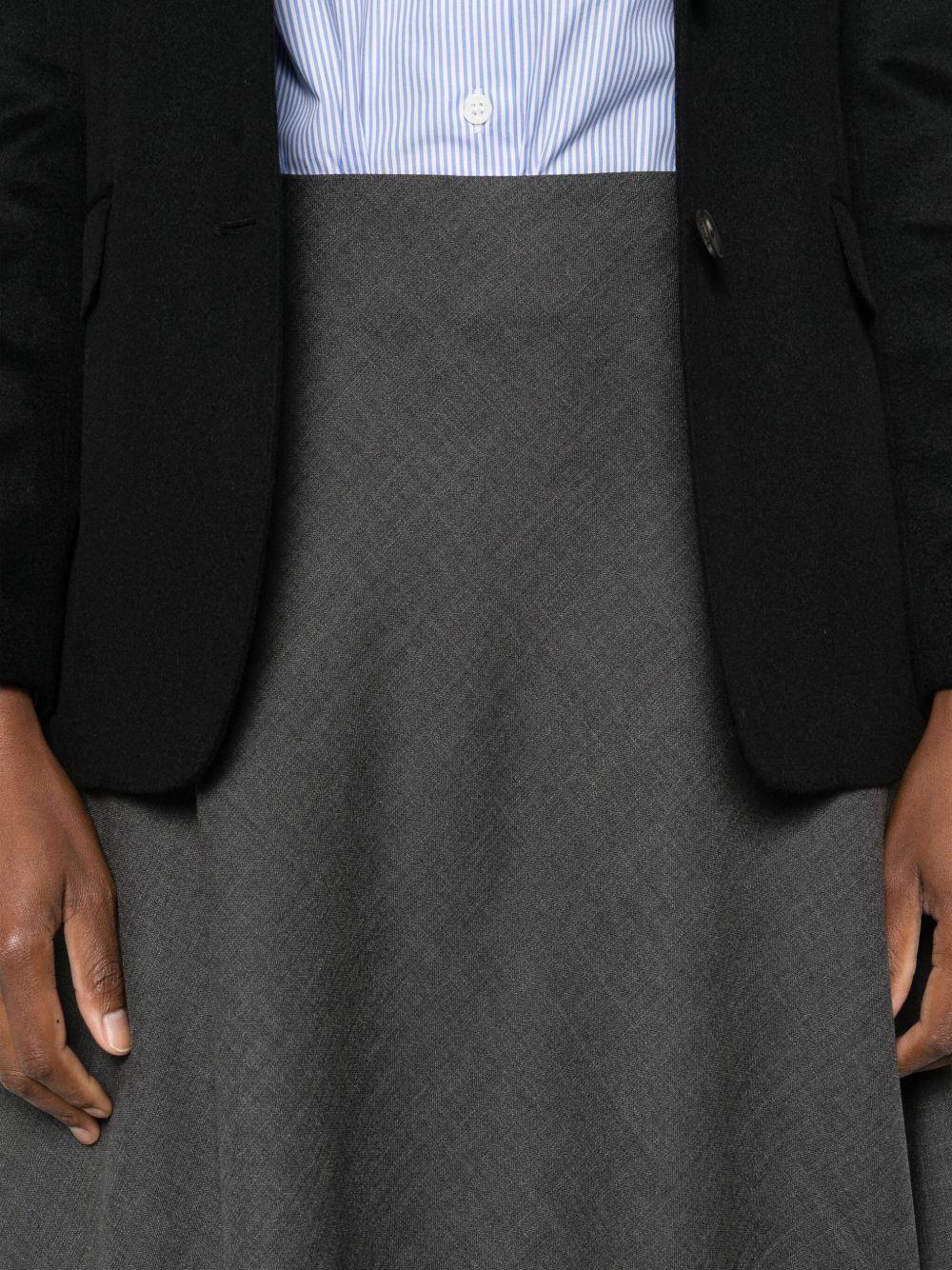 TAGLIATORE Gonna midi grigia in lana 