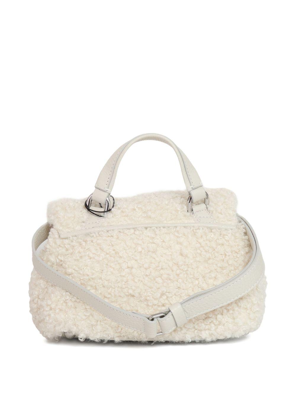 ZANELLATO Borsa a mano 'Postina Baby' in tessuto teddy 