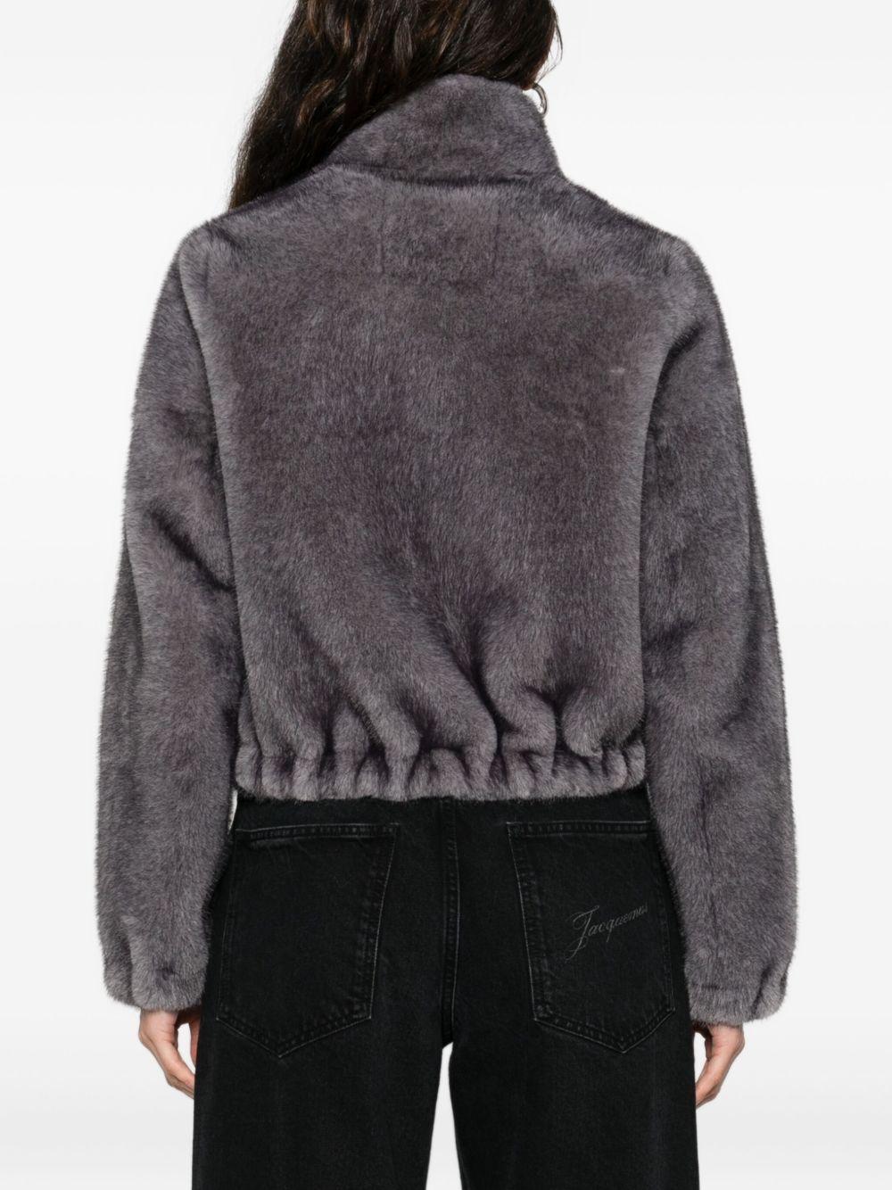 VALENTINI 1972 Giacca in ecopelliccia grigia 