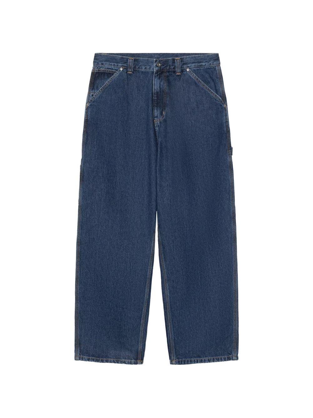 CARHARTT WIP Pantaloni Belmonts in denim di cotone blu 