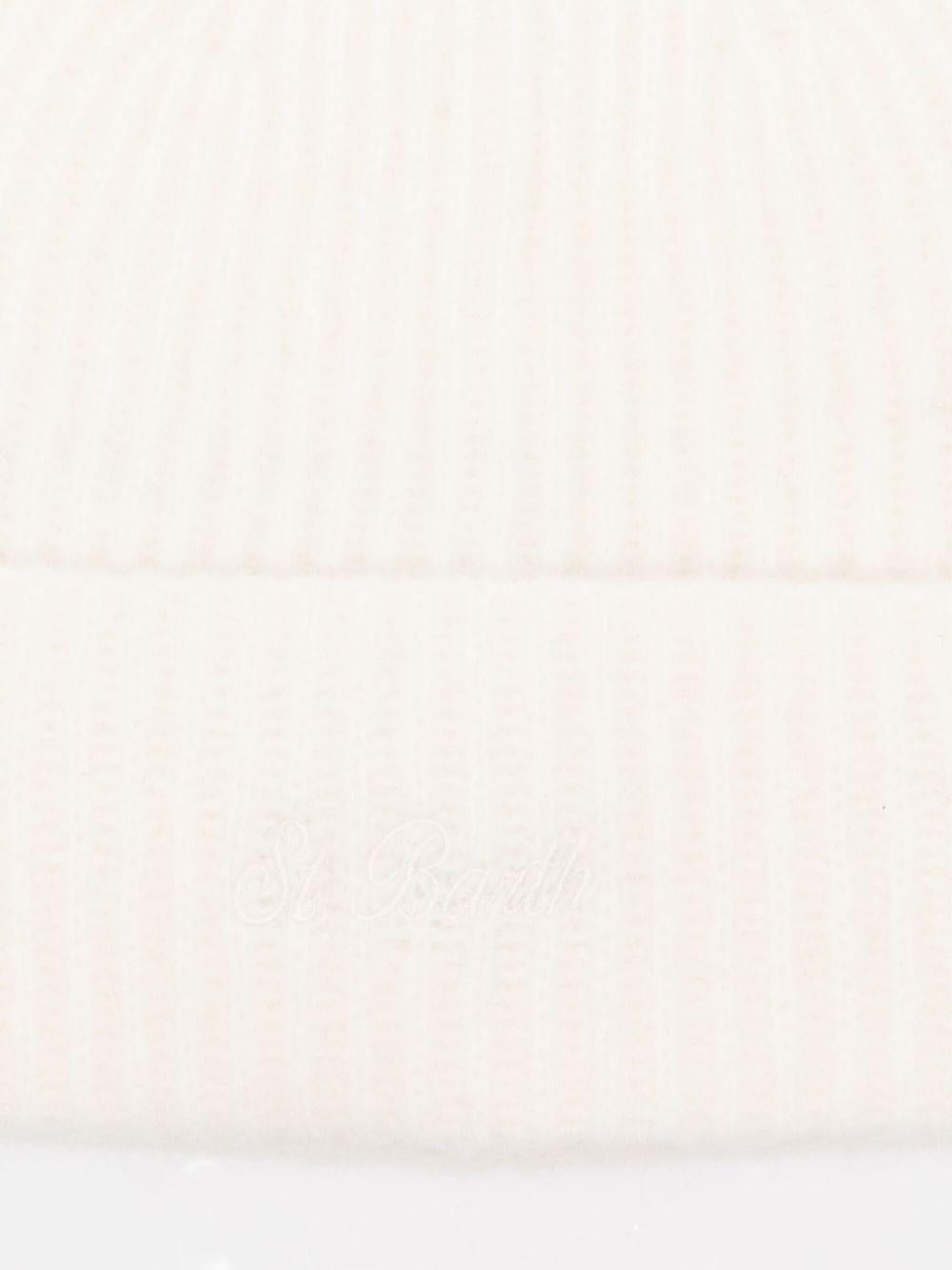 MC2 SAINT BARTH Berretto bianco 'Moss Alpaca' 