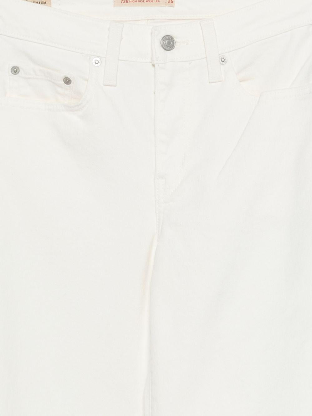 LEVIS Jeans 728 bianca a gamba larga 