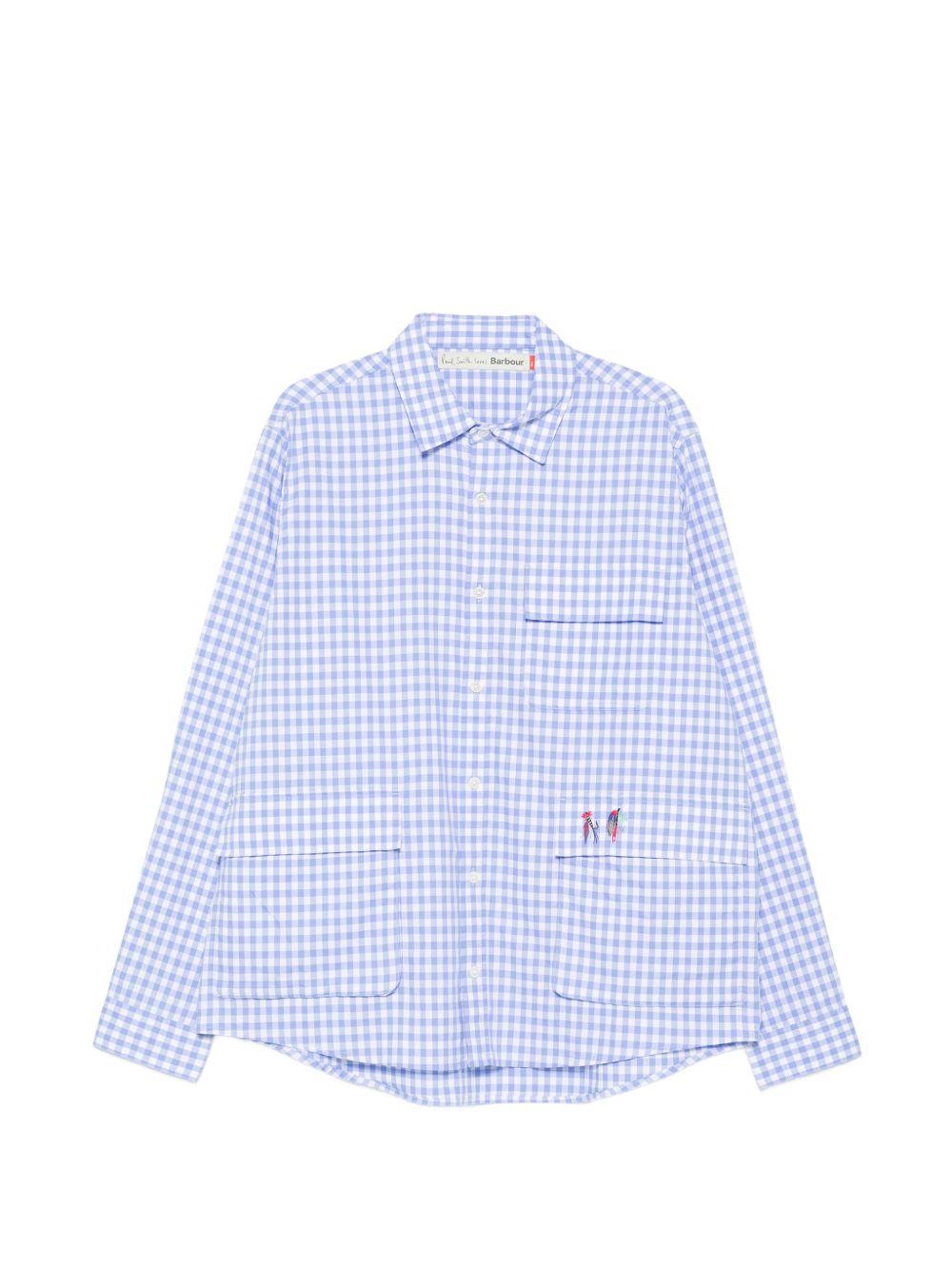 BARBOUR Camicia a quadretti con dettagli ricamati Paul Smith loves Barbour 