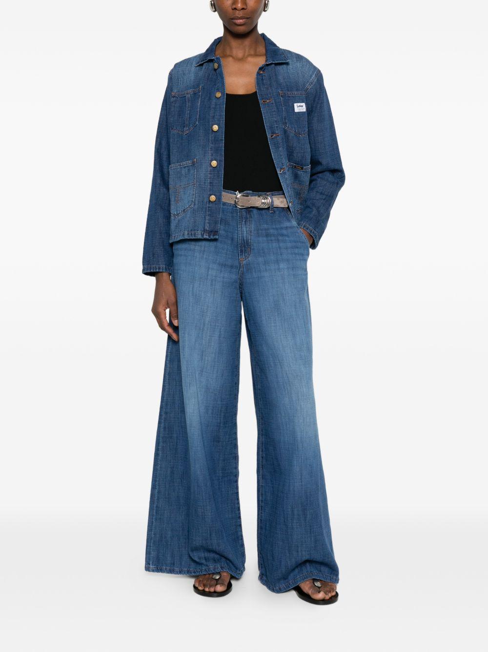 LOIS Giubbotto di jeans effetto wash con tasche 