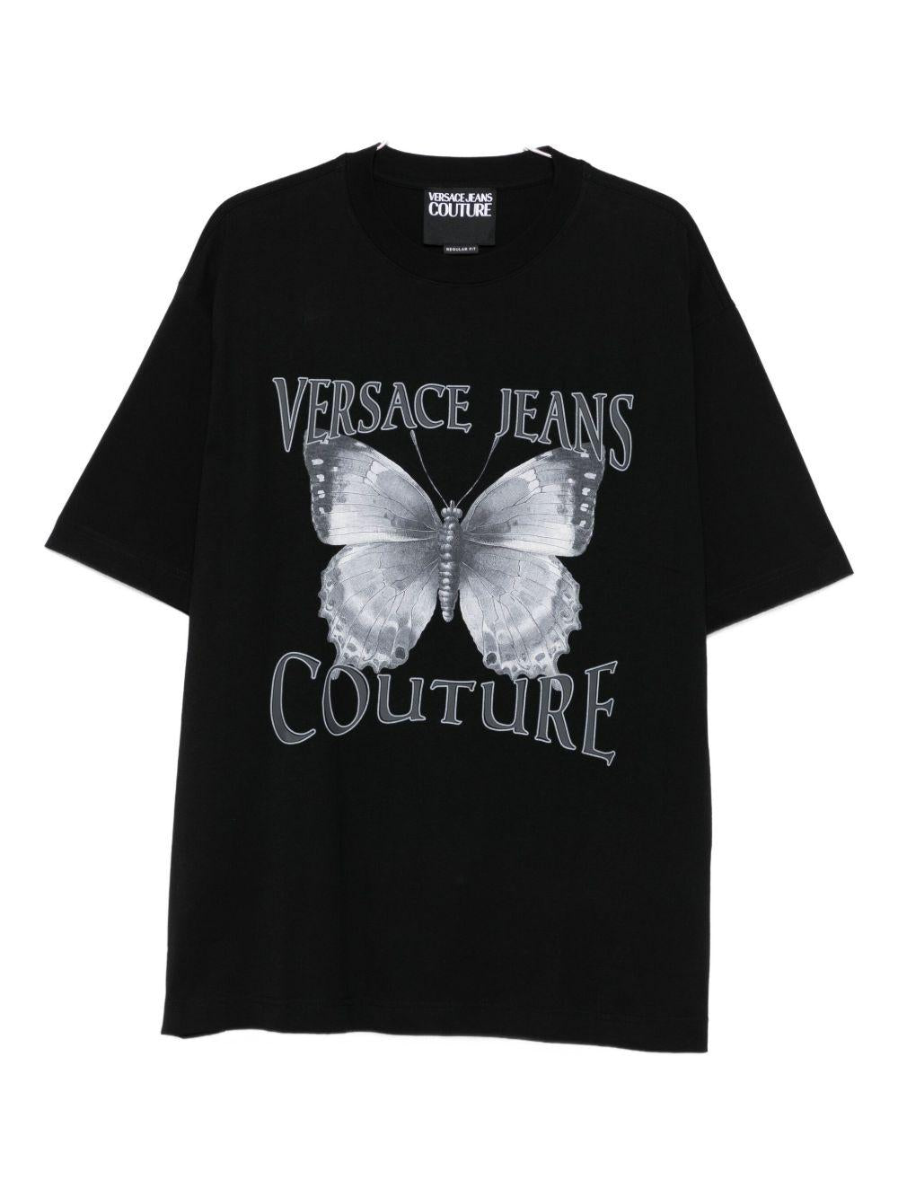 VERSACE JEANS COUTURE T-shirt girocollo con stampa 