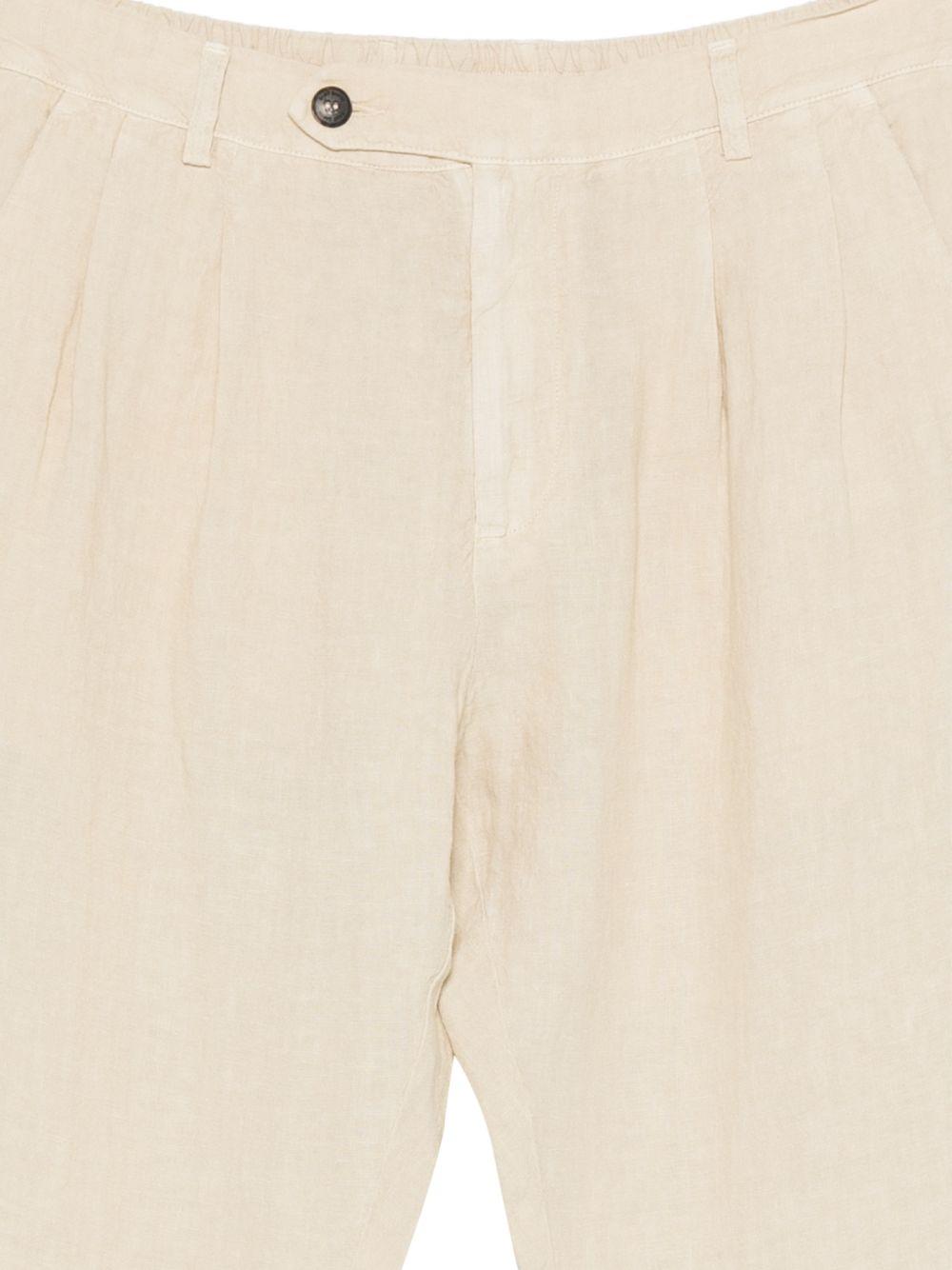 MC2 SAINT BARTH Pantaloni Havier in lino beige 