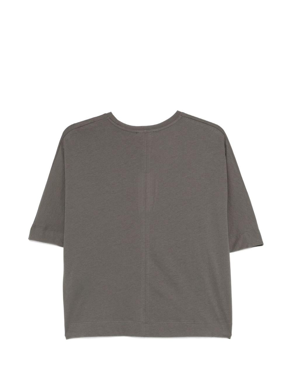 SOEUR T-shirt Helsinki girocollo in cotone grigio antracite 