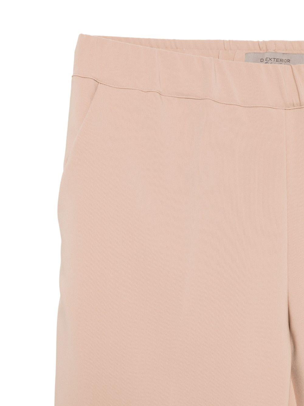 D EXTERIOR Pantaloni rosa con tasche laterali a filetto 