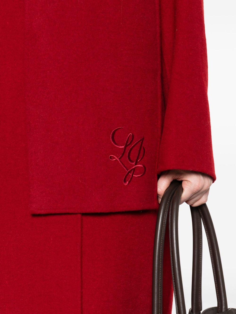 LIUJO Cappotto rosso con sciarpa 