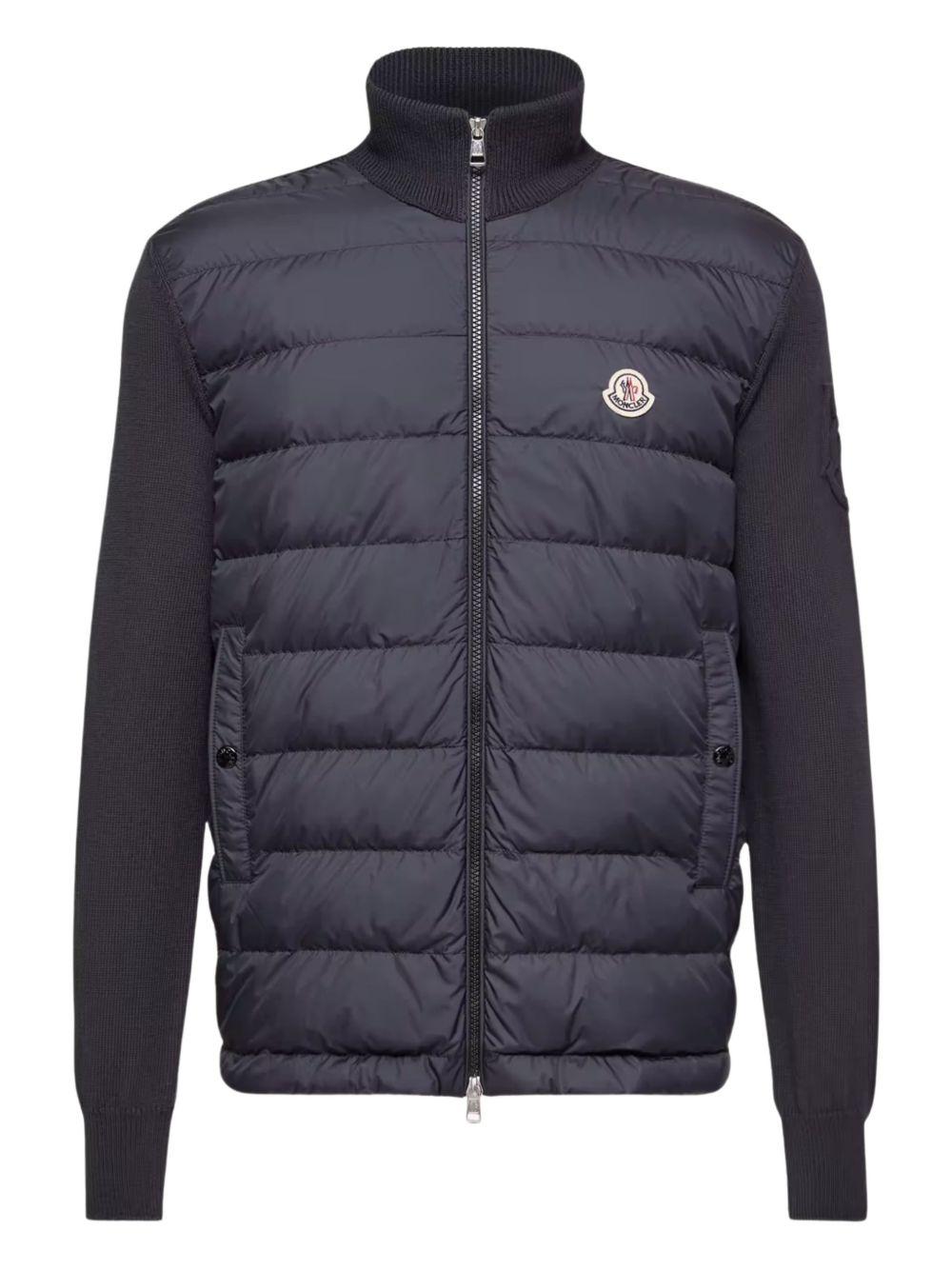 MONCLER Piumino combinato blu navy 