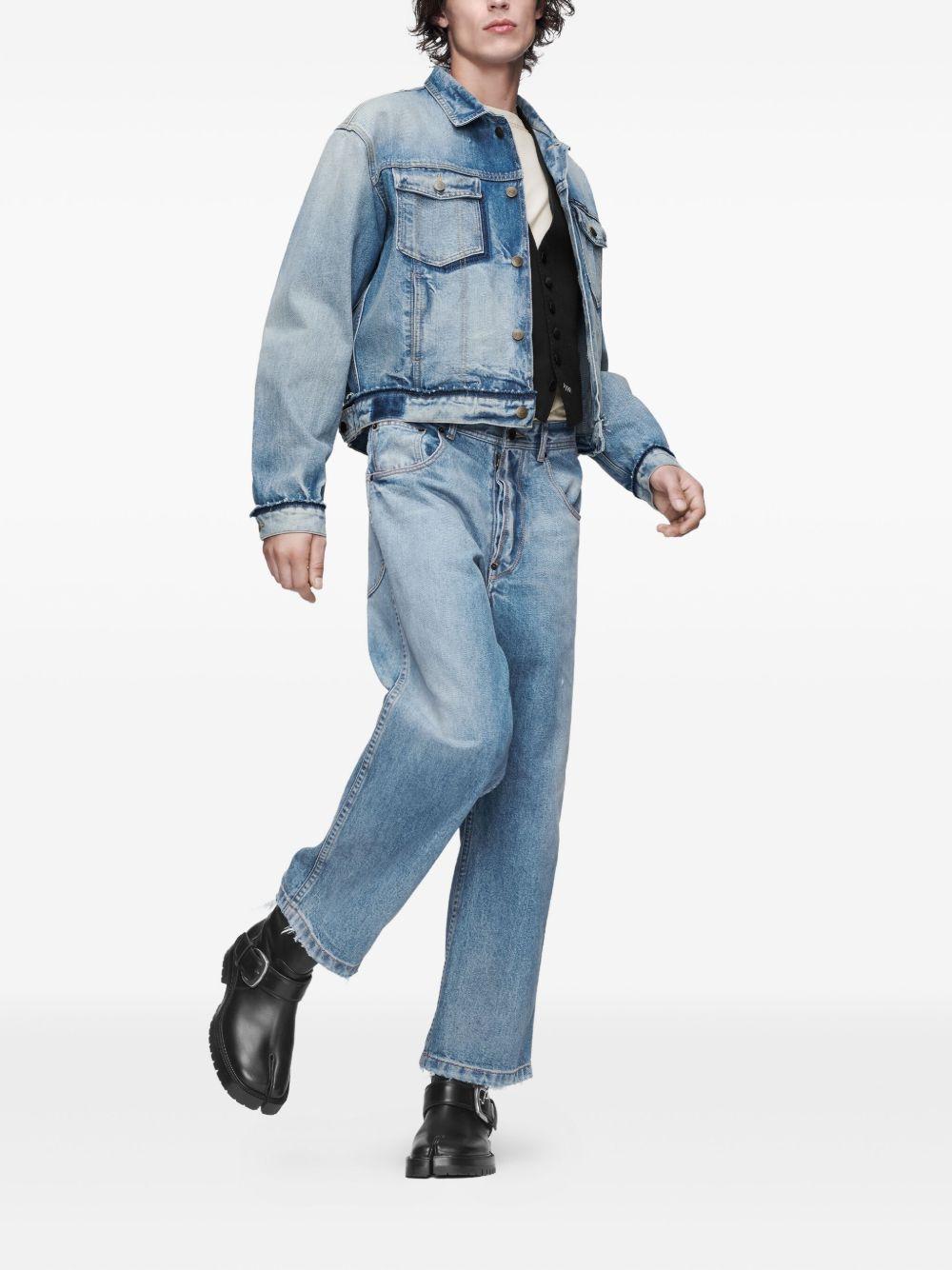 MAISON MARGIELA Jeans blu con orlo grezzo 