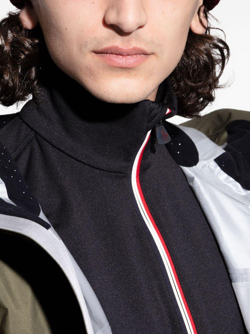 MONCLER Cappello con logo in lana e cashmere bordeaux 