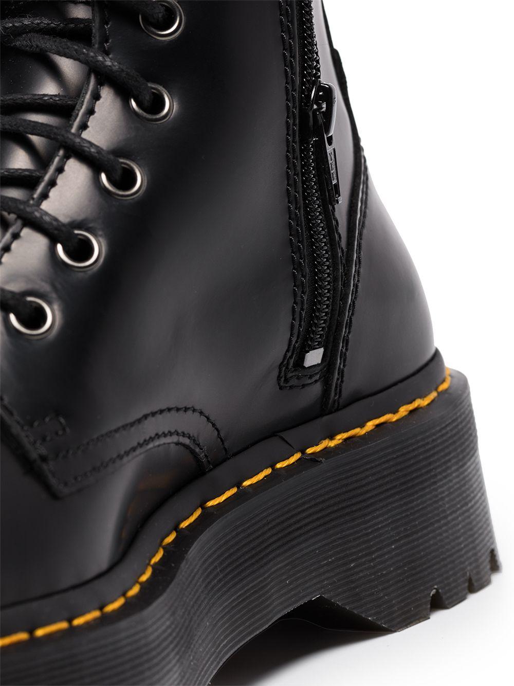 DR MARTENS Anfibi 'Jadon' stringati in pelle nera 
