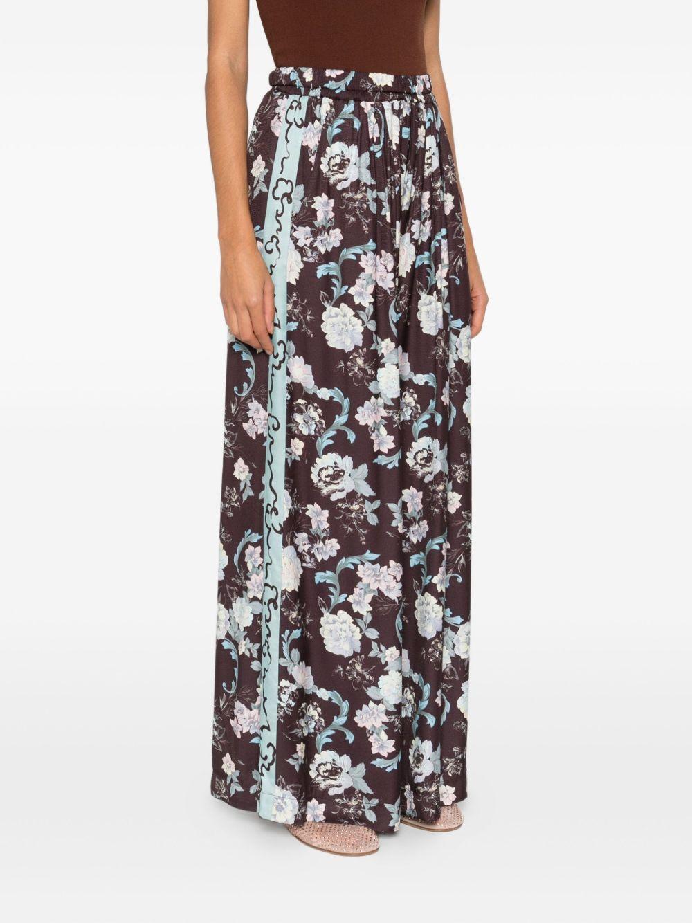 FORTE FORTE Pantaloni ampi fantasia 