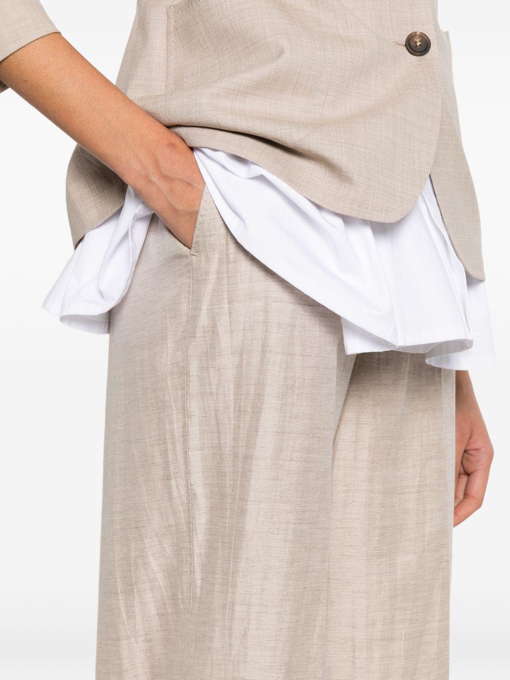 TAGLIATORE Pantaloni di lino casual Adima color beige chiaro 