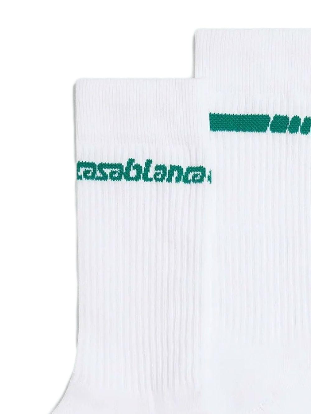 CASABLANCA Calzini in cotone con logo 