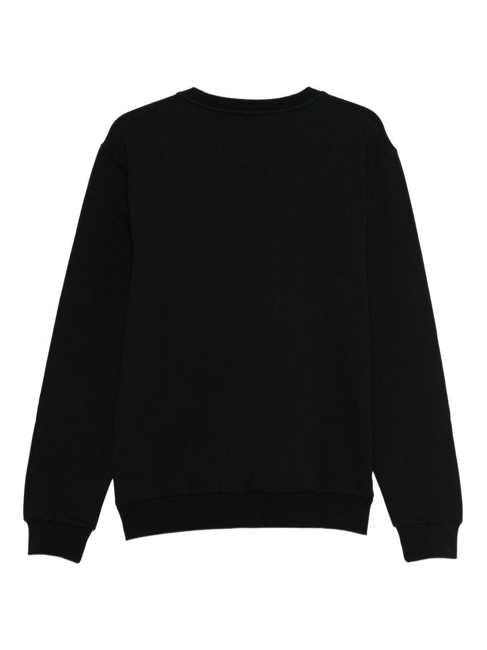 MOSCHINO UNDERWEAR Felpa nera con logo Moschino Bear 